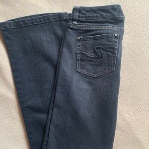 Women’s White House Black Market 4R black faded bootcut jeans